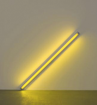 Dan Flavin, the diagonal of May 25, 1963 (to Constantin Brancusi), 1963 Courtesy: Dia Art Foundation, New York/ Estate Collection David Zwirner © VBK Wien, 2012