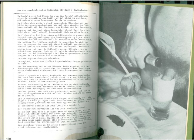 Günter Brus: Die Schastrommel, 8b, Aktionen 1967-68 (S. 128)