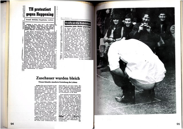 Günter Brus: Die Schastrommel, 8b, Aktionen 1967-68