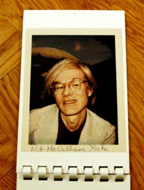 Book#117, 1972, Polacolor Type 108: Andy Warhol (Foto: Marlene Obermayer)