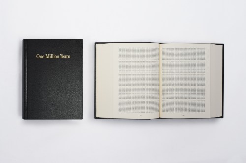 On Kawara. One Million Years, 1999 (source: http://www.micheledidier.com)