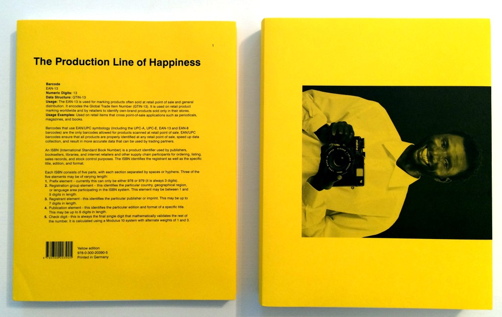 Christopher Williams. The Production Line of Happiness (Yellow Edition) und Printed in Germany (Yellow Edition), 2014.